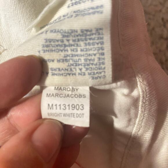 Marc by Marc Jacob Bright White Dot Lou Skinny Ankle Denim Jeans Women Sz 27 - Picture 9 of 14